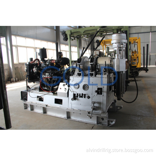 light and portable aluminium alloy drilling rig XY-3T total weight 700kg,portable for hydro power, foundation